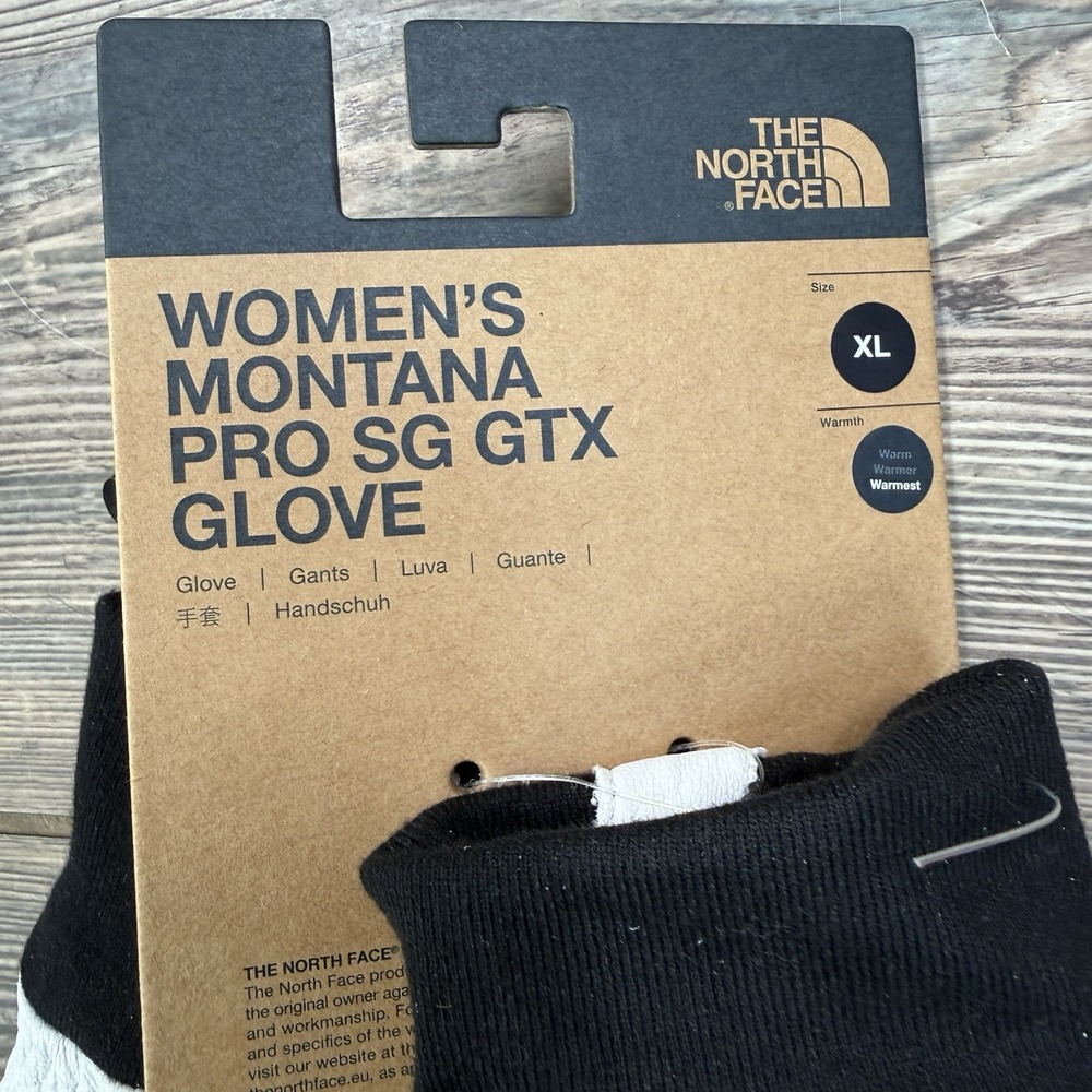 The North Face Women's Montana Pro SG GTX Gloves Gore-Tex Warm White Size XL New - Picture 2 of 5